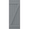 Ekena Millwork Americraft 6-Board (2 Batten) Wood Joined Board-n-Batten Shutters w/ Z-Bar, ARW102BB621X77CHH, PR ARW102BB621X77CHH - alternate 6
